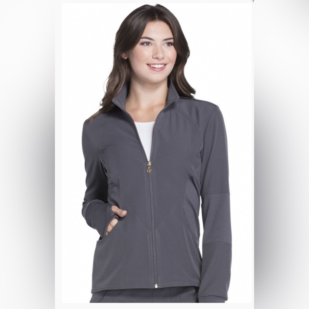 BNWOT HeartSoul Warm Up Scrub Jacket (BLACK)